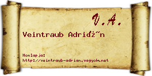 Veintraub Adrián névjegykártya